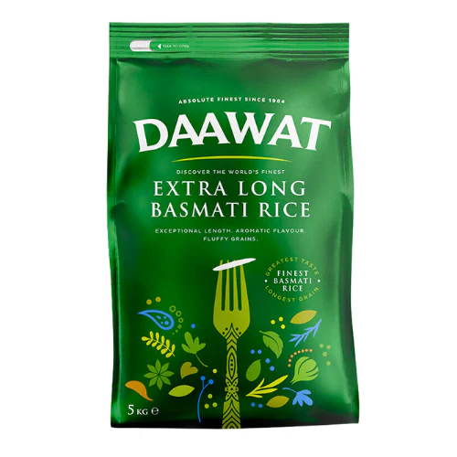 Daawat Extra Long Basmati Rice 5 kg thumbnail 1